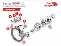 Heat Wagon 2000 L   Liquid Pipe Train Parts
